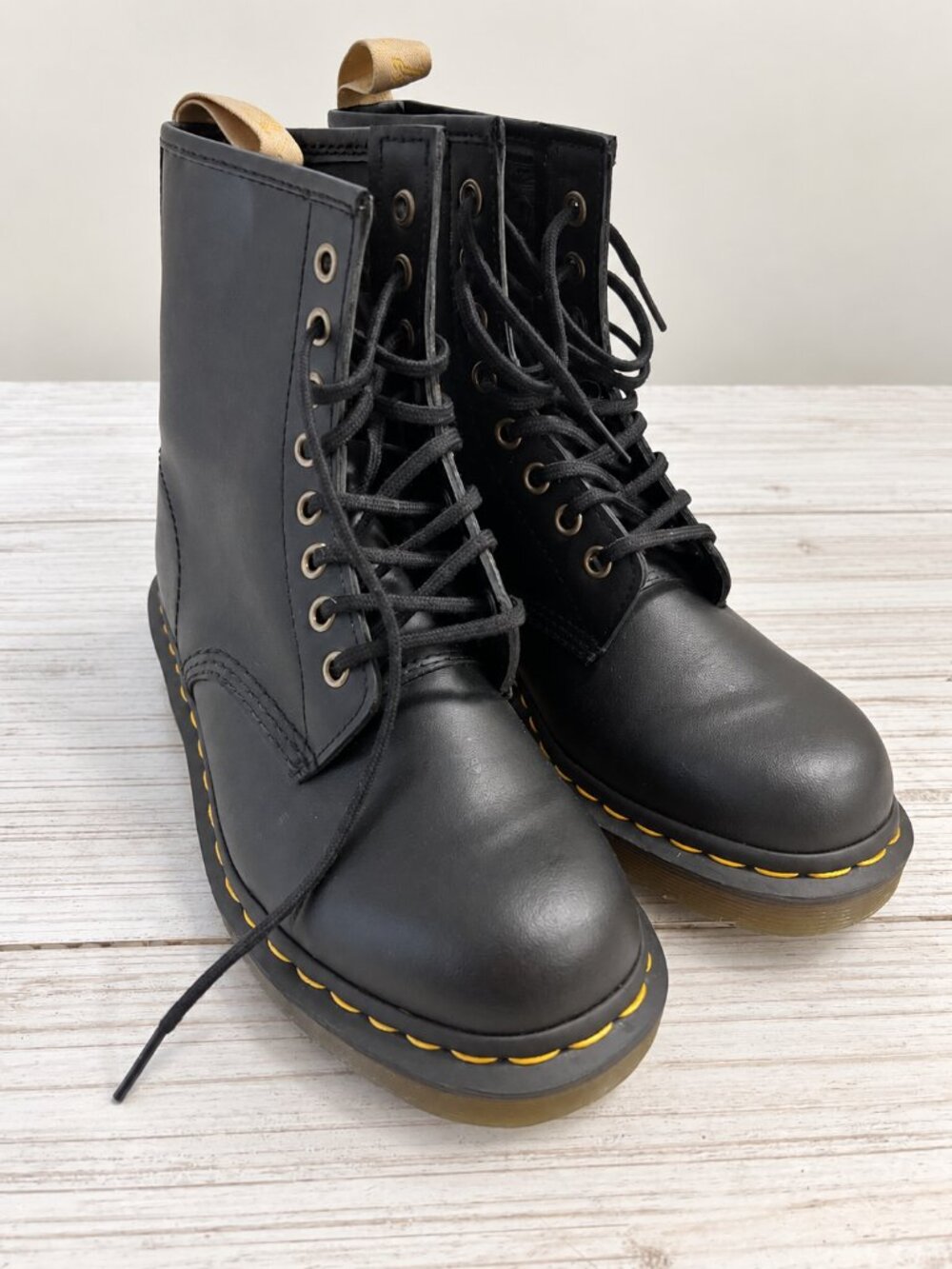 Dr. Martens Vegan 1460 Black Lace-Up Boots Women’s 7